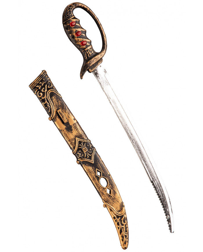 Σπαθί-Γιαταγάνι Μπρονζέ Με Πετράδια 57 εκ.