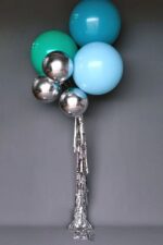 10" Ασημί Μπαλόνι Στρογγυλό Orbz - Image 2