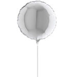 10" Mini Shape μπαλόνι Ασημί
