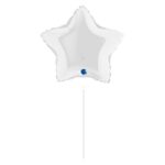 10" Mini Shape μπαλόνι Άσπρο Αστέρι