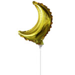 10" Mini Shape μπαλόνι Χρυσό Φεγγάρι
