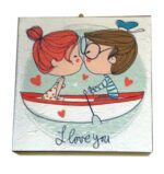 Ξύλινο καδράκι Βάρκα Αγάπης