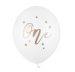 12" Μπαλόνι λευκό "One"