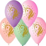 12" Μπαλόνι τυπωμένο Μονόκερος (25 τεμ)