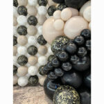 13″ Μπαλόνια Μαύρο Μάρμαρο (25 τεμ) - Image 2