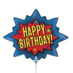 14'' Mini Shape μπαλόνι γενεθλίων Superhero