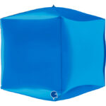 15" Μπαλόνι μπλε 4D κύβος - Image 2