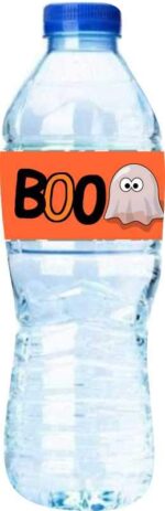 Χάρτινες ετικέτες νερού ροζ Κολοκύθα (8 τεμ) - Image 2