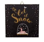 Χριστουγεννιάτικο Καδράκι Let it snow