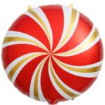 18'' Κόκκινο Στρογγυλό Μπαλόνι Καραμέλα