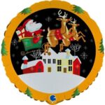 18'' Μπαλόνι Άη Βασίλης Στο Έλκηθρο