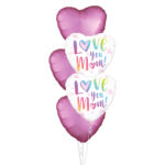 18'' Μπαλόνι Καρδιά Love You Mum watercolor - Image 2