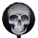 18" Μαύρο Μπαλόνι Νεκροκεφαλή