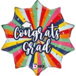 18" Μπαλόνι Αποφοίτησης Πολύχρωμο Congrats Grad