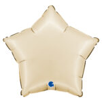 18″ Μπαλόνι Aστέρι Κρεμ Satin