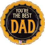 18" Μπαλόνι Best Dad καπάκι μπύρας