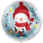 18" Μπαλόνι Χιονάνθρωπος που χαιρετάει