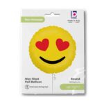18" Μπαλόνι Emoji Καρδούλες - Image 2