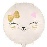 18" Μπαλόνι Γατούλα με φιόγκο