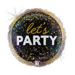 18" Μπαλόνι Γενεθλίων Metallic Let's Party - Image 2