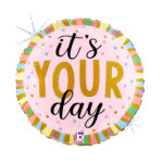 18" Μπαλόνι Γενεθλίων παστέλ "It's your Day" - Image 2