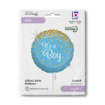18" Μπαλόνι γέννησης It's a Boy glittering (ΝΟ PKG) - Image 2