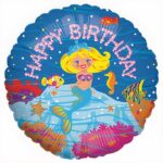 18" Μπαλόνι Γοργόνα Happy Birthday