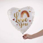 18" Μπαλόνι Καρδιά  Βoho Love You - Image 2