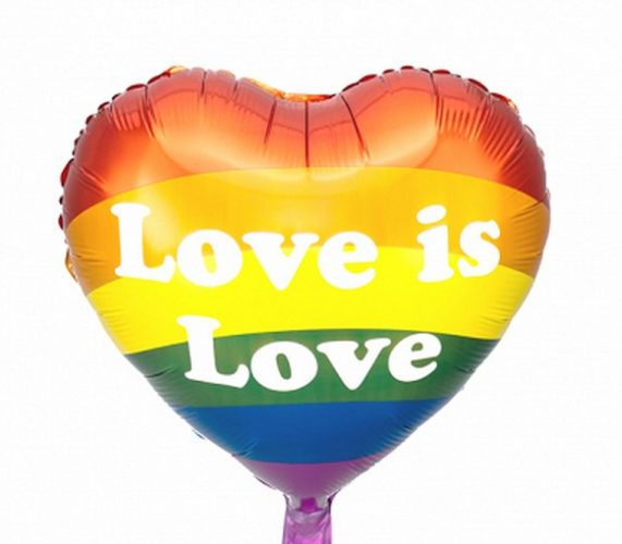 18" Μπαλόνι Καρδιά Rainbow