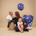 18" Μπαλόνι Mother's Day μπλε φλοράλ - Image 2