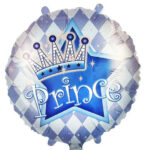 18" Μπαλόνι Prince με στέμμα