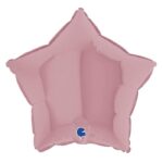 18" Μπαλόνι ροζ ματ αστέρι