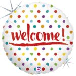 18" Μπαλόνι Welcome πουά