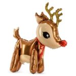 24" Μπαλόνι Ελαφάκι με κόκκινη μύτη