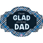 25" Μπαλόνι Father's Day Καρό - Image 2