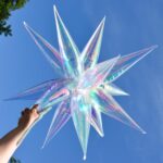 26'' Mπαλόνι Ασημί Ιριδίζον Αστέρι - Image 2