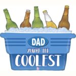 27" Μπαλόνι Coolest Dad καφάσι με μπύρες