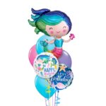 30" Μπαλόνι πολύχρωμη Γοργόνα - Image 2