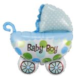 31″ Μπαλόνι Καρότσι γαλάζιο Baby Boy