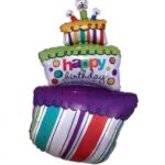 35" Μπαλόνι Funky Τούρτα Happy Birthday