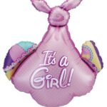 35" Μπαλόνι γέννησης ροζ Πάνα μωρού