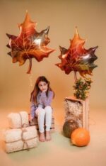 35" Μπαλόνι Φθινόπωρο - Φύλλο Δέντρου Ιριδίζον - Image 2