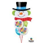 36'' Μπαλόνι Χαρούμενος Χιονάνθρωπος - Image 2