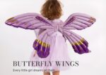 40″ Μπαλόνι Φτερά Πεταλούδας μοβ - Image 3