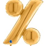 40" Μπαλόνι σύμβολο % Χρυσό