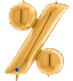 40" Μπαλόνι σύμβολο % Χρυσό