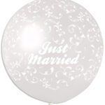 40" Mπαλόνι τυπωμένο Just Married κέντημα