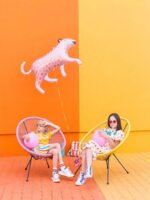 45" Μπαλόνι ροζ Λεοπάρδαλη - Image 2