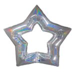 48" Μπαλόνι Ασημί Linky Aστέρι
