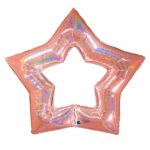 48" Μπαλόνι Rosegold Linky Αστέρι